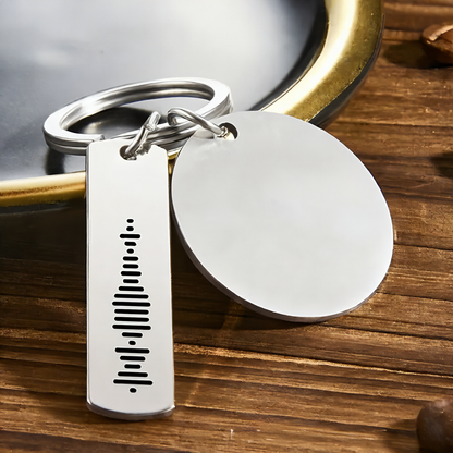 Custom Photo Engraved Keychain Stainless Steel Gift