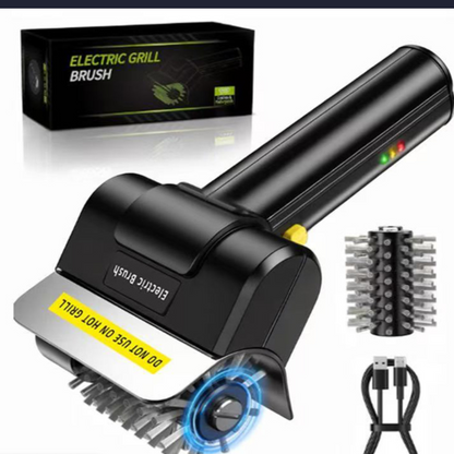Rechargeable Electric Grill Cleaning Brush with Multiple Attachments