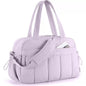 Personalized Quilted Travel Handbag with Embroidery