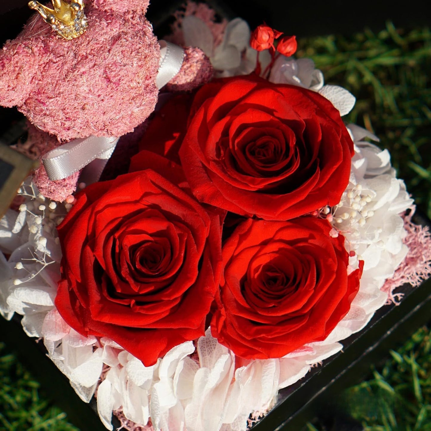 Bear Eternal Flower Jewelry Gift Box