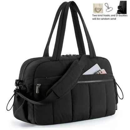 Personalized Quilted Travel Handbag with Embroidery