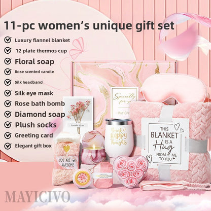 Pink Spa Gift Basket Set