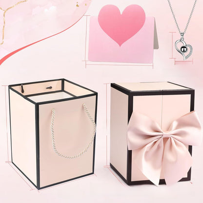 Bear Eternal Flower Jewelry Gift Box