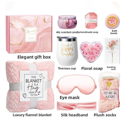 Pink Spa Gift Basket Set