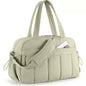 Personalized Quilted Travel Handbag with Embroidery