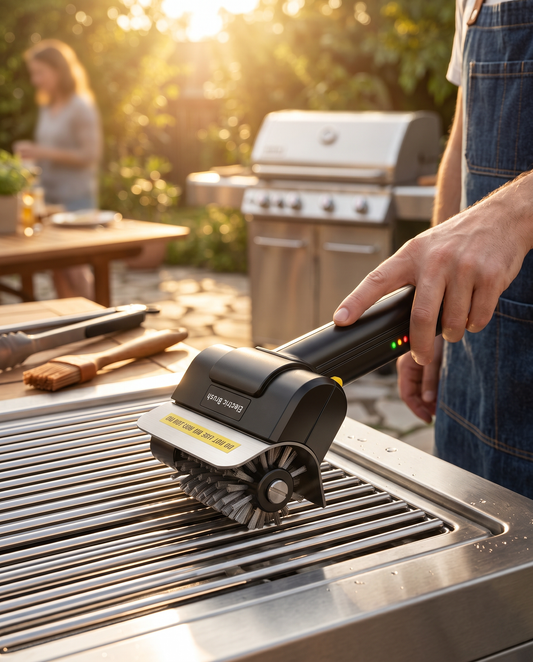 Cordless Electric Grill Cleaning Brush – Rechargeable BBQ Tool